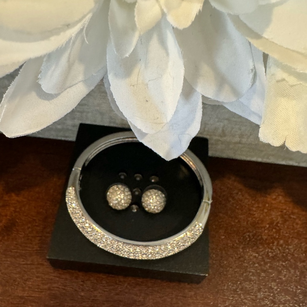Lia Sophia bangle and earring set
